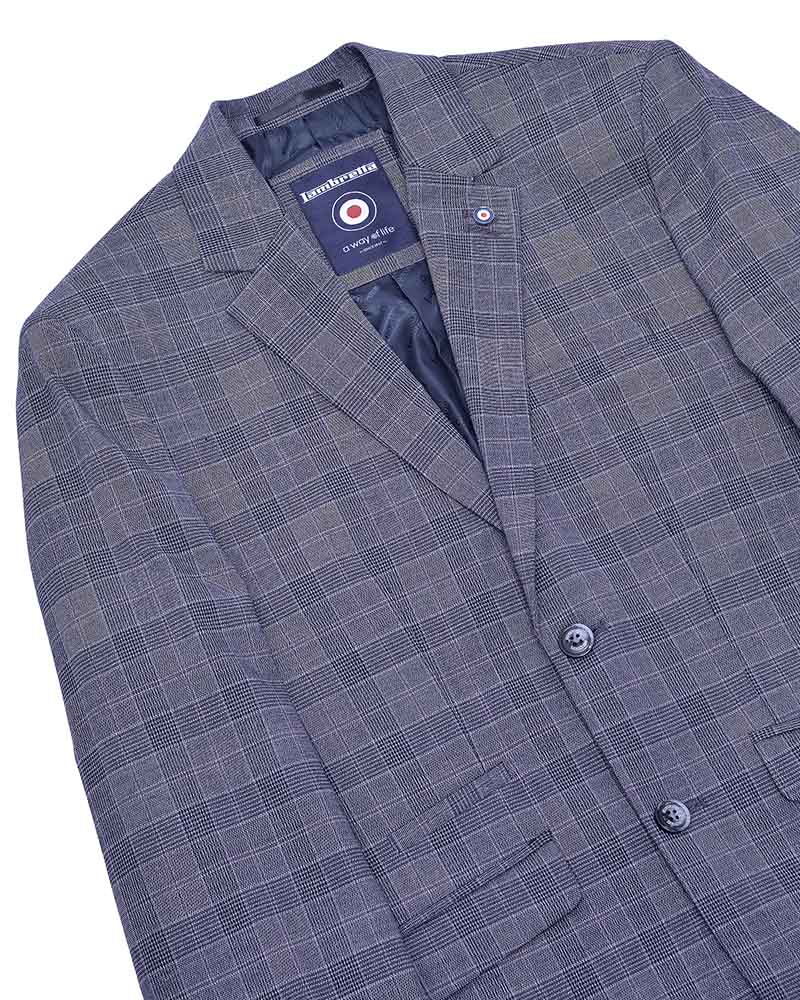 Bradley Slate Check Blazer