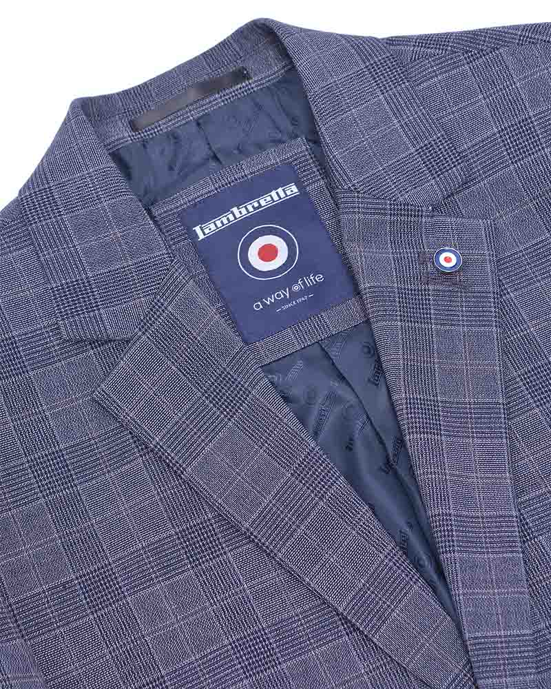 Bradley Slate Check Blazer