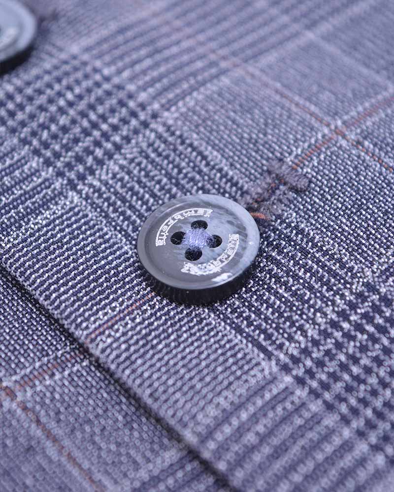 Bradley Slate Check Waistcoat