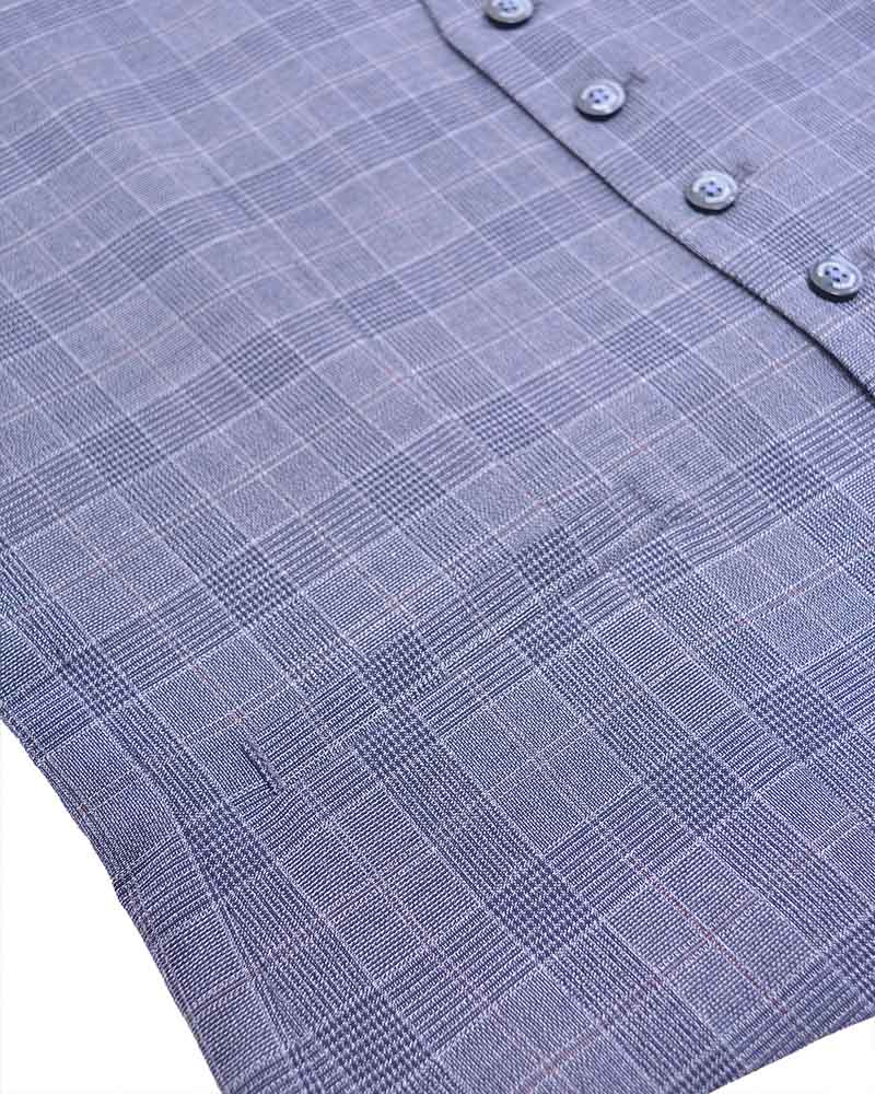 Bradley Slate Check Waistcoat