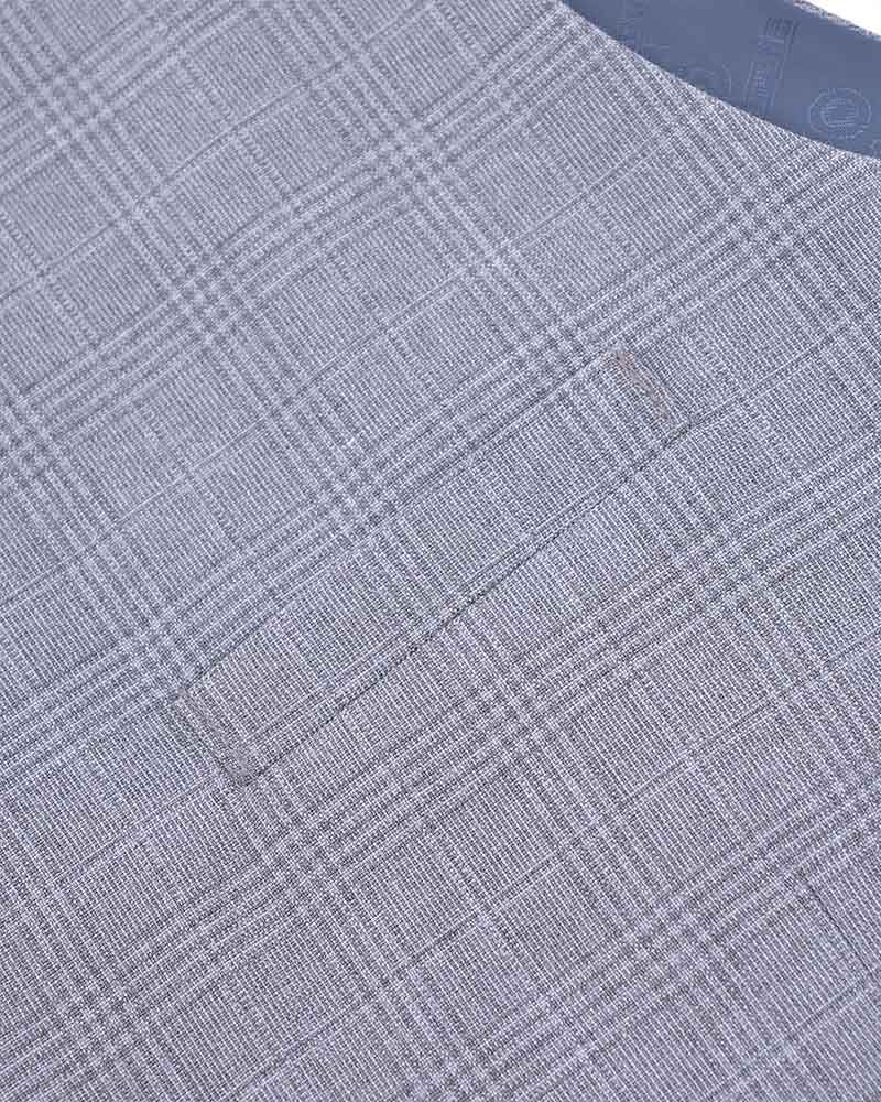 Dawson Grey Self Check Waistcoat