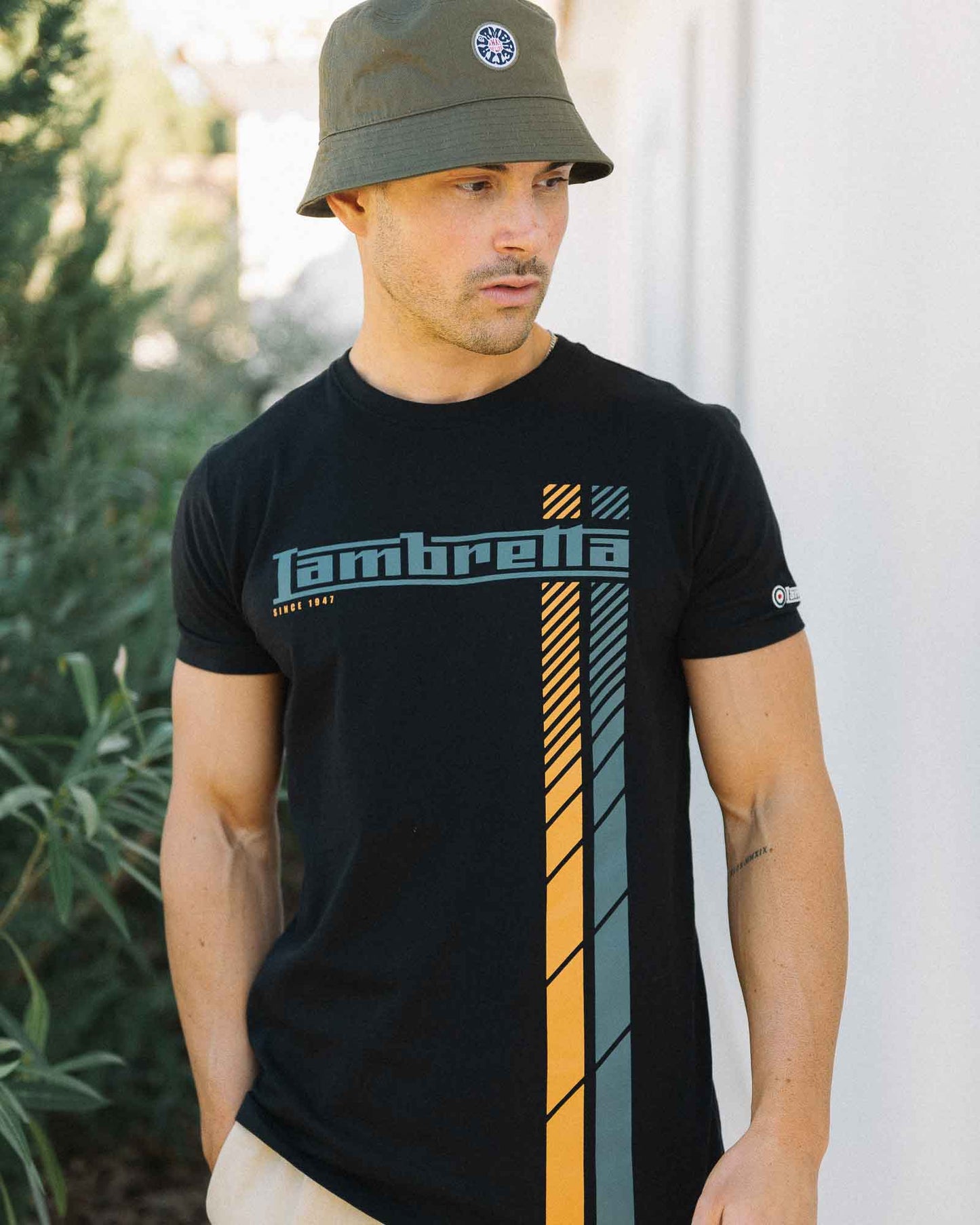 Fade Racing Stripe Tee