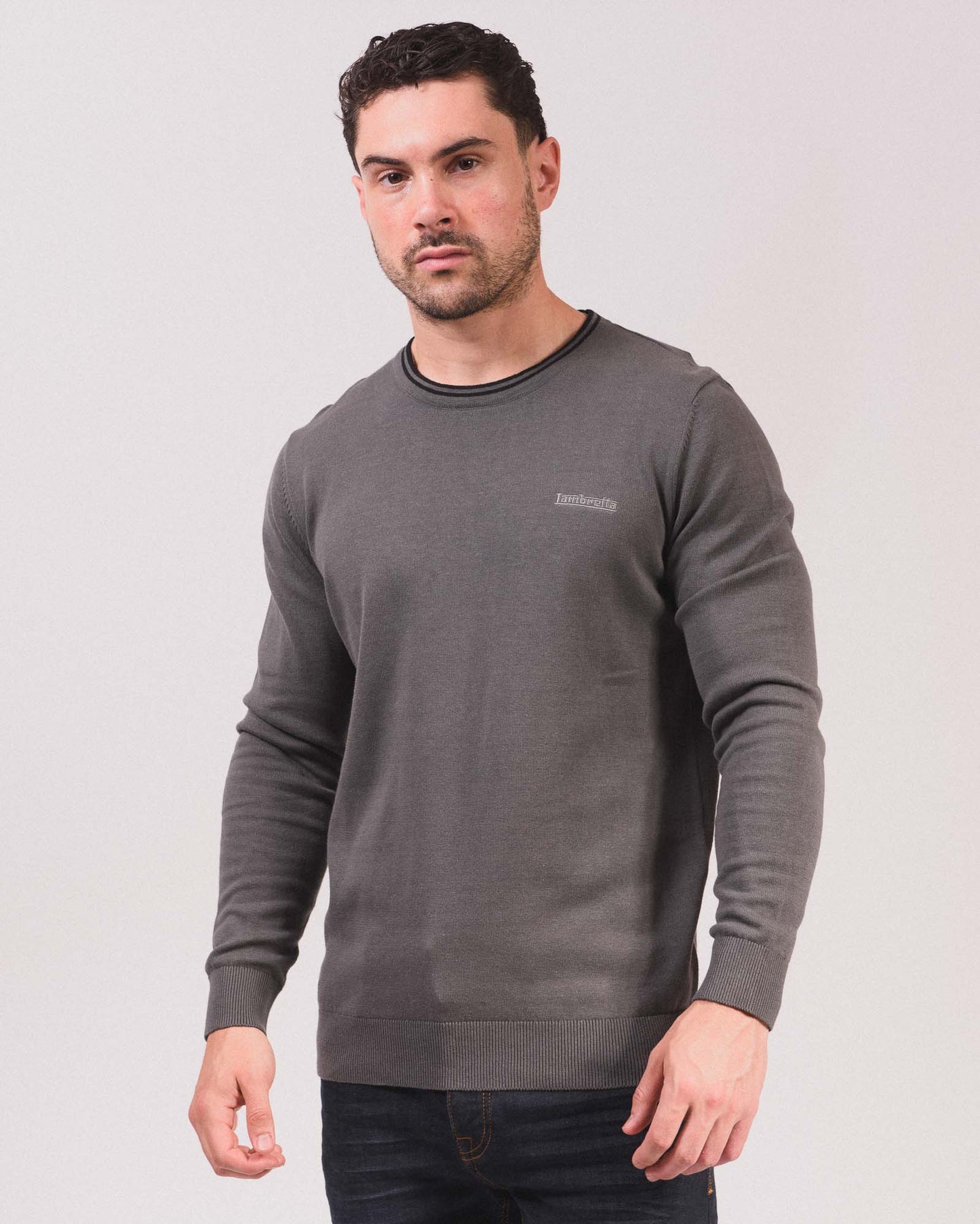Tipped Knitted Jumper
