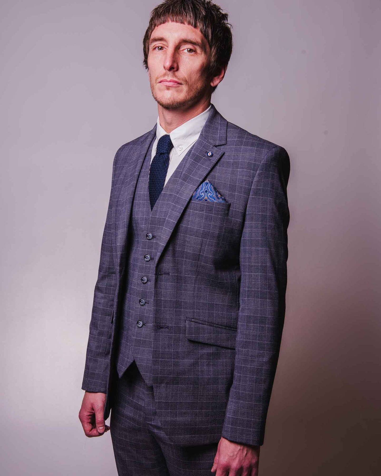 Bradley Slate Check Blazer