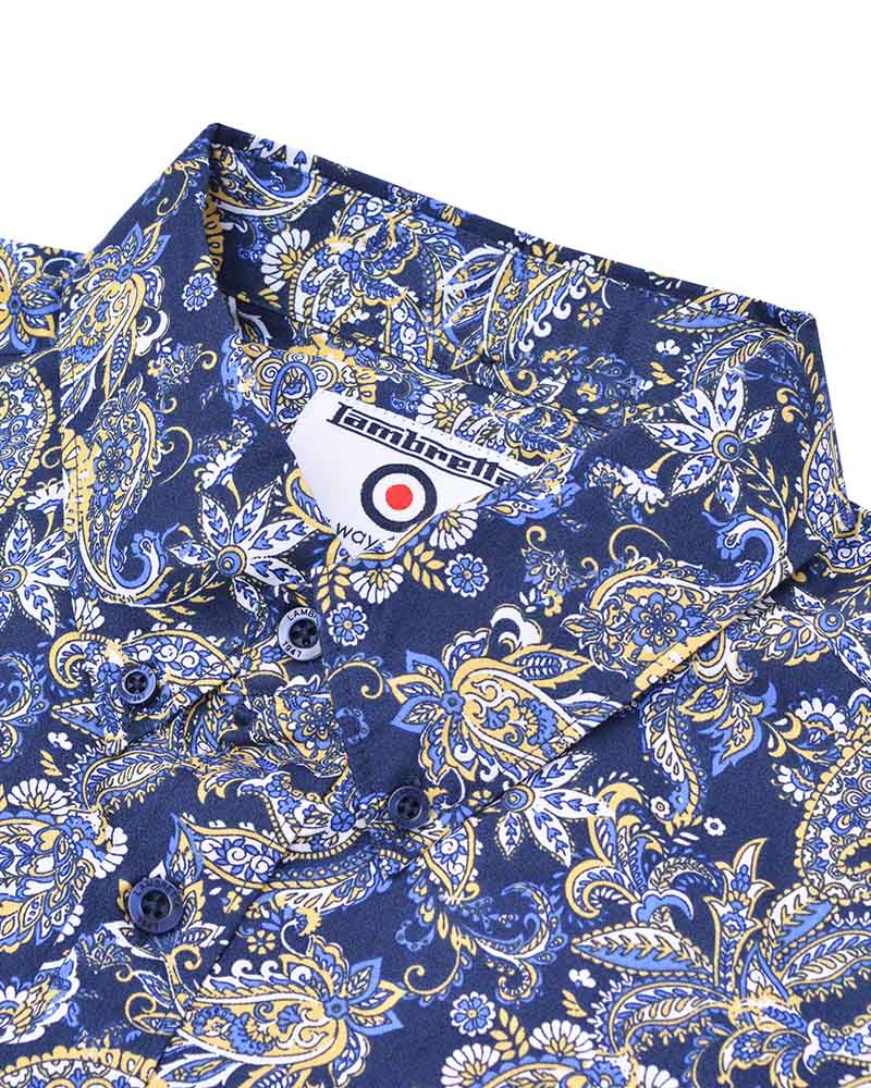 S/S Paisley Shirt – Lambretta Clothing - Main Image