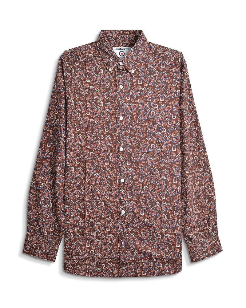 L/S Paisley Shirt – Lambretta Clothing