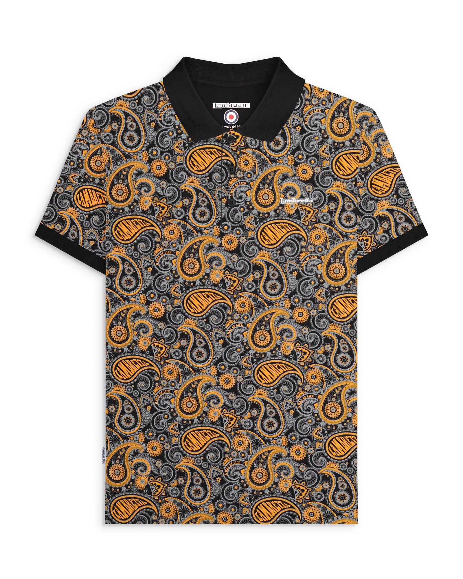 Paisley Brand Polo – Lambretta Clothing - Main Image