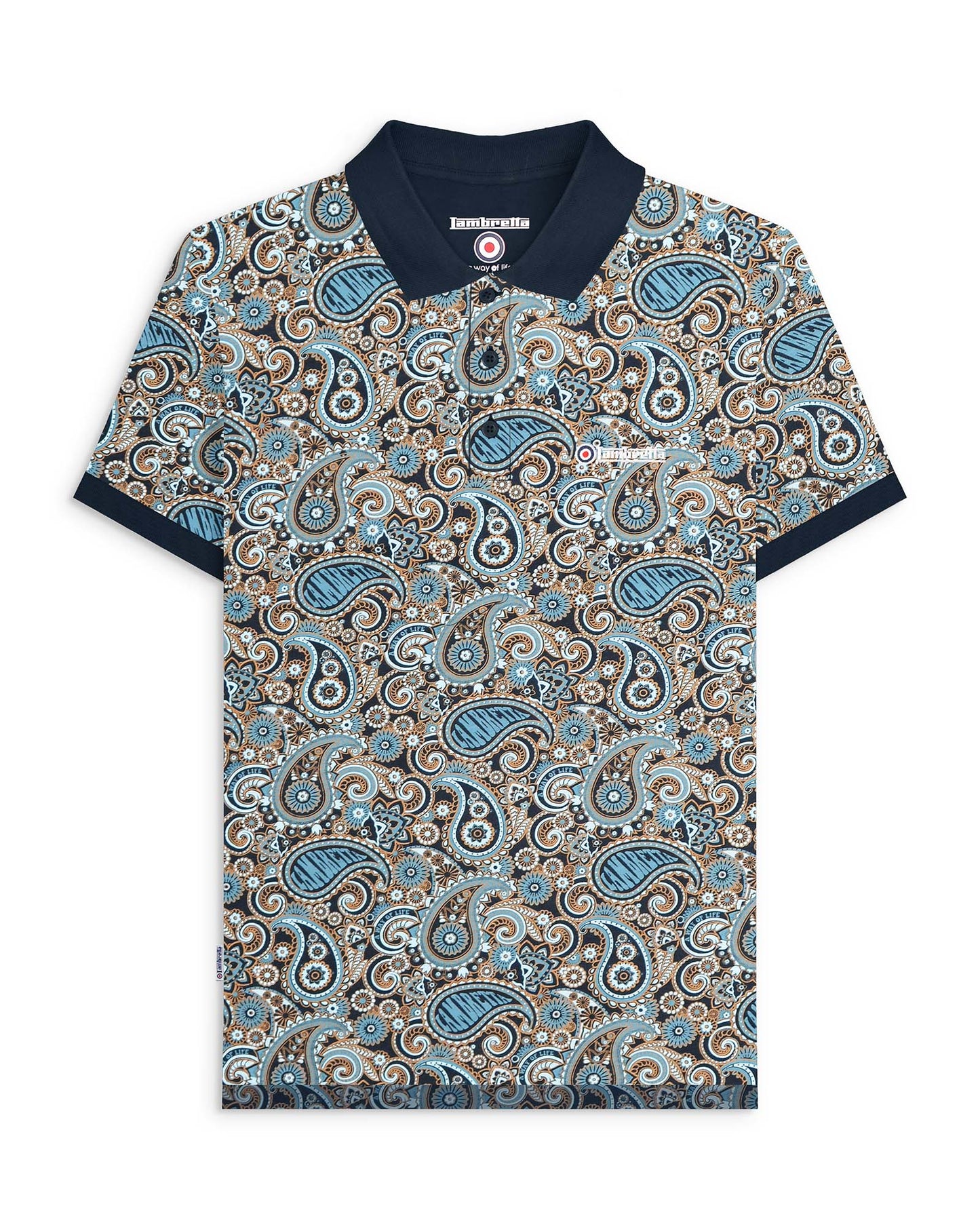 Big & Tall Paisley Brand Polo