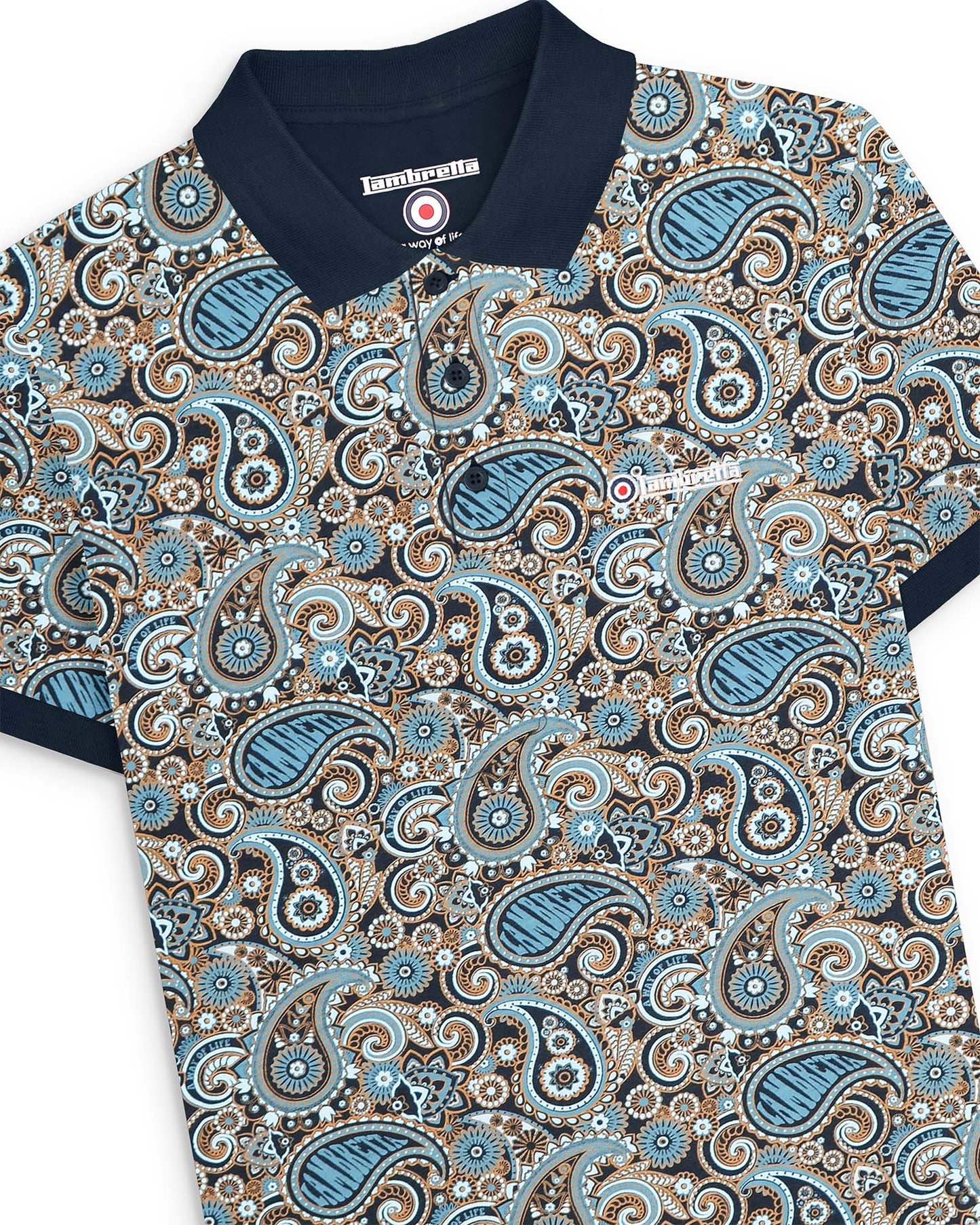 Big & Tall Paisley Brand Polo