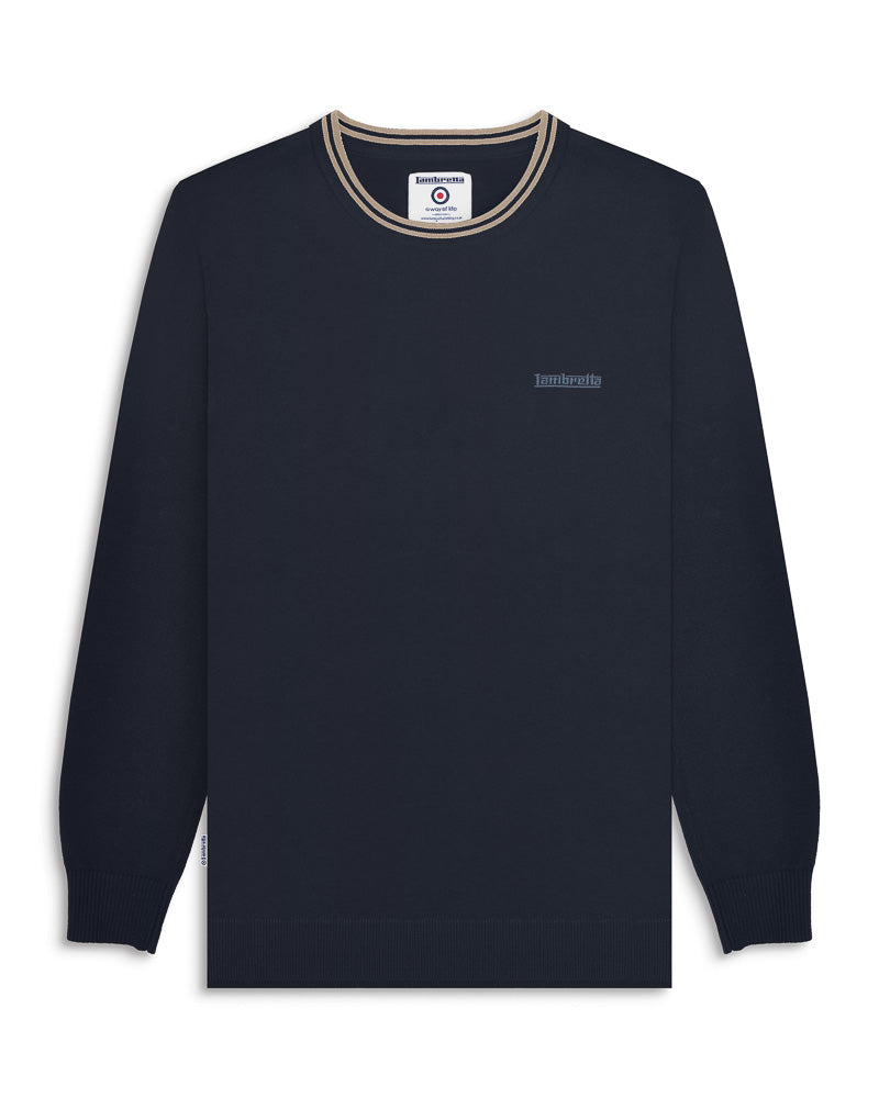 Tipped Knitted Jumper