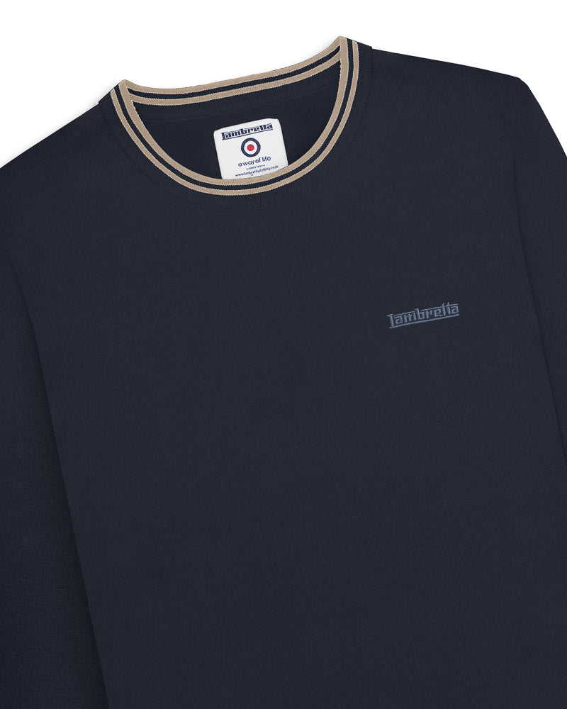 Tipped Knitted Jumper