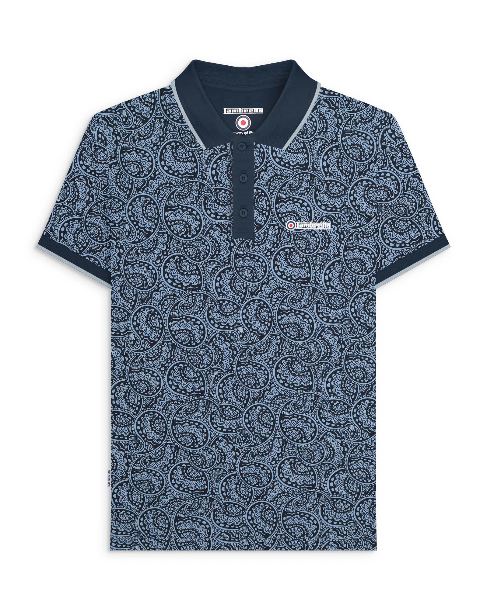 Big Tall Paisley Tonal Polo – Lambretta Clothing