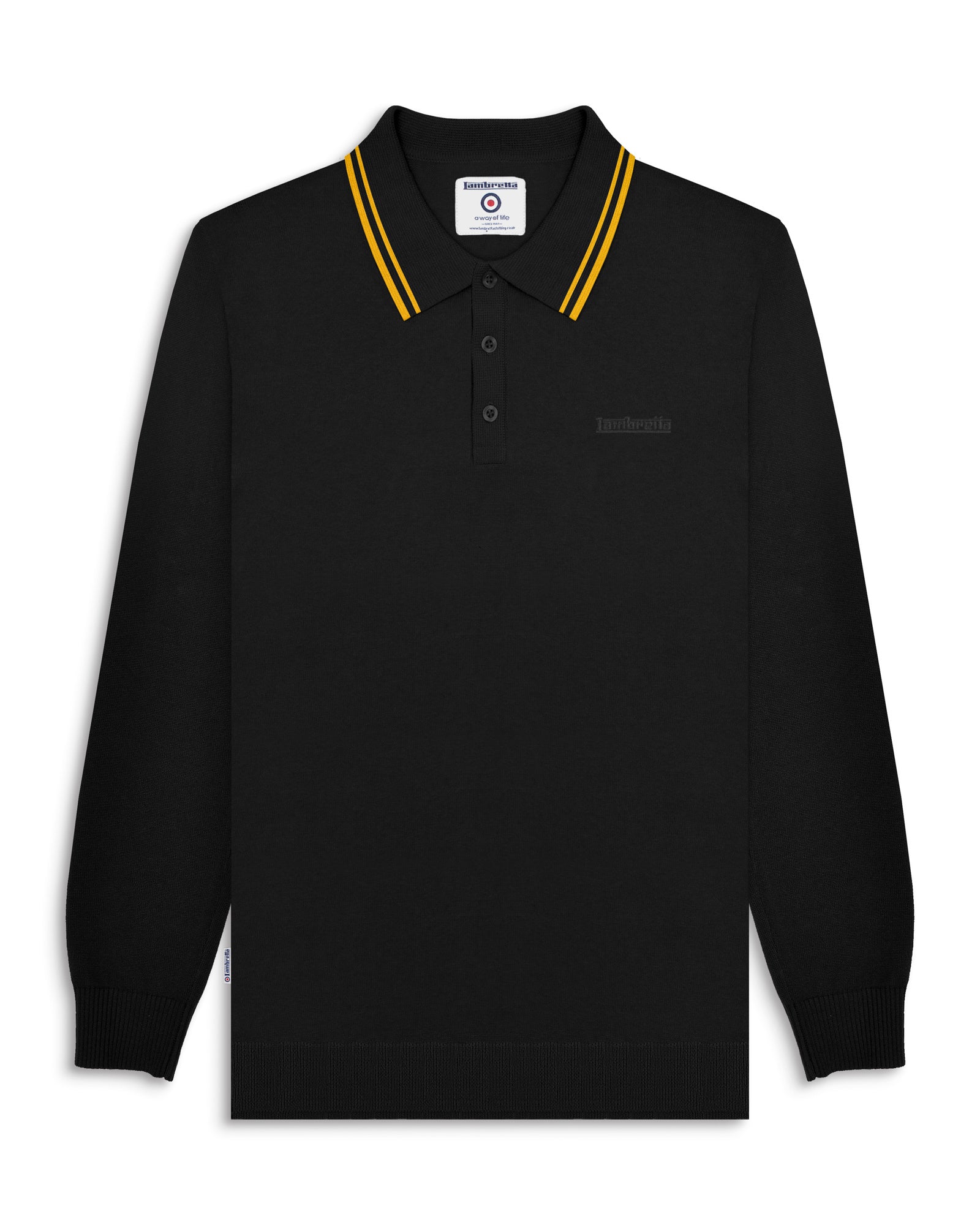 Lambretta long sleeve polo on sale