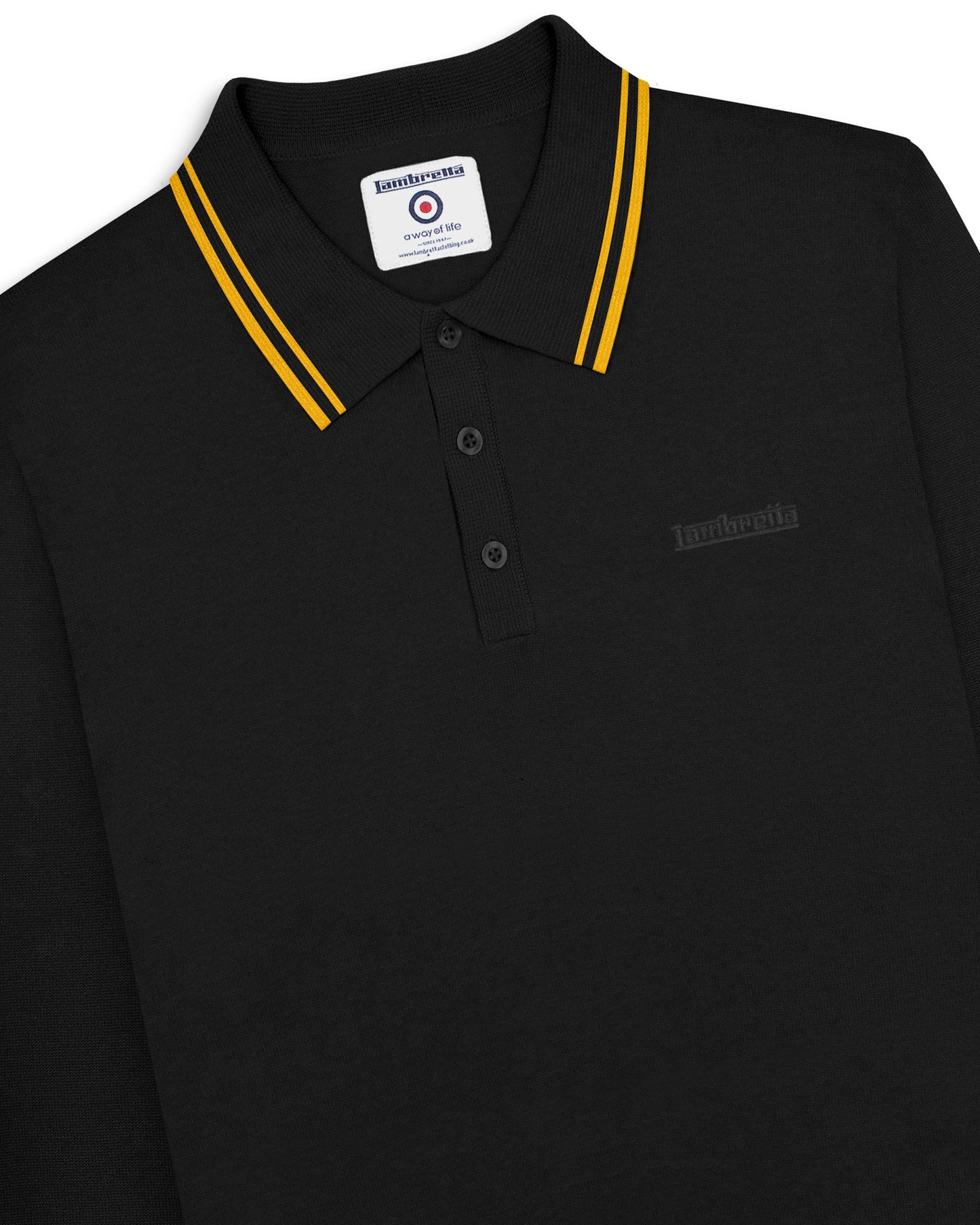 L/S Tipped Knitted Polo