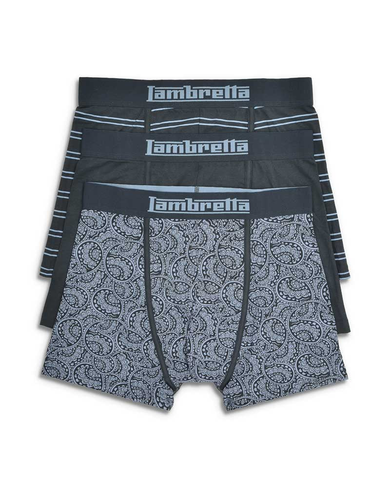 3 Pack Paisley Boxer