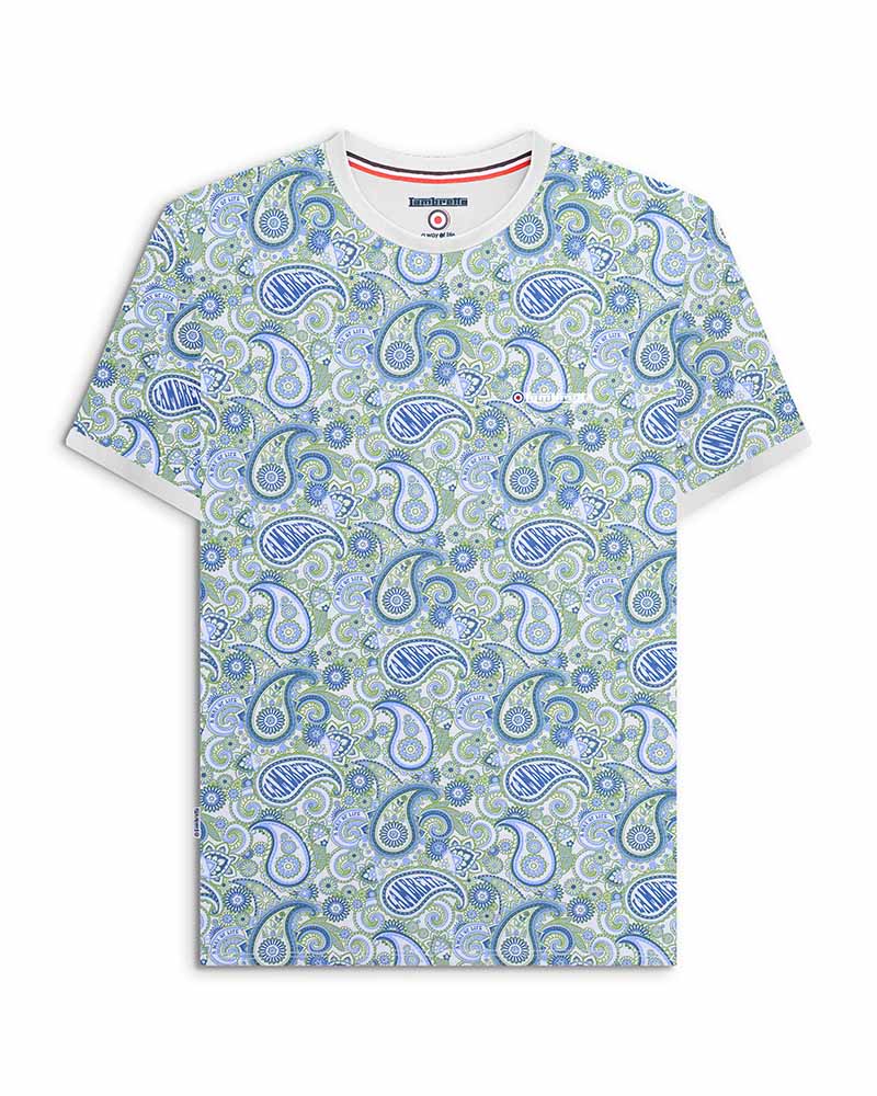 Paisley box logo tee online