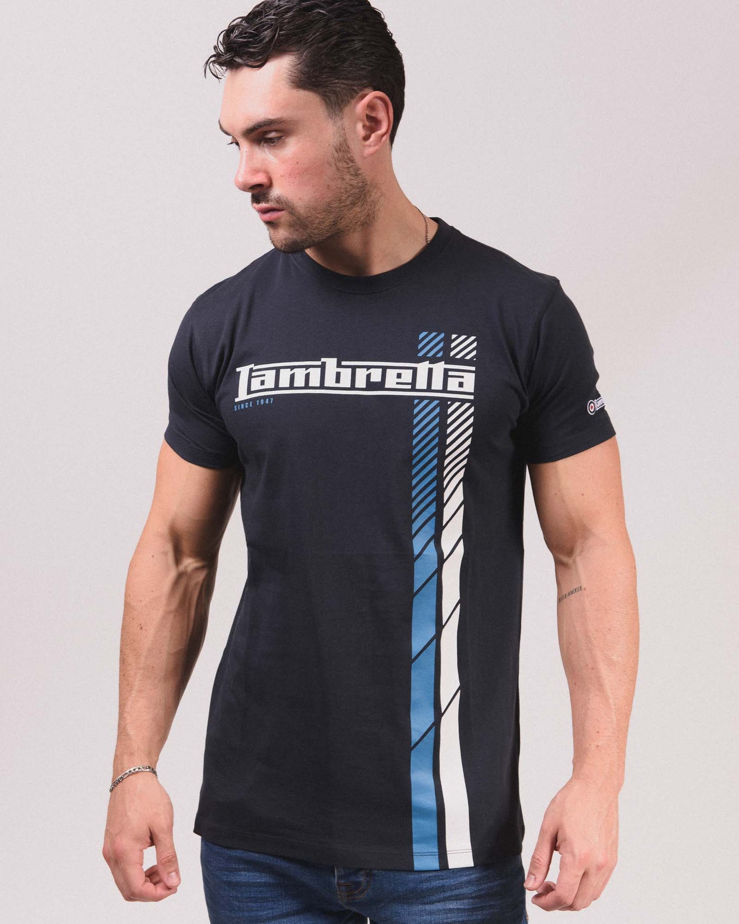 Fade Racing Stripe Tee