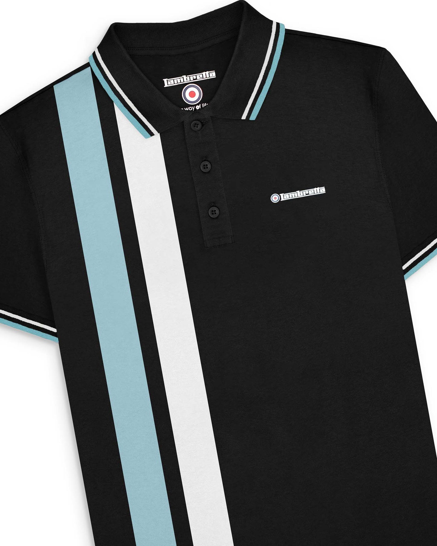 Vertical Stripe Polo