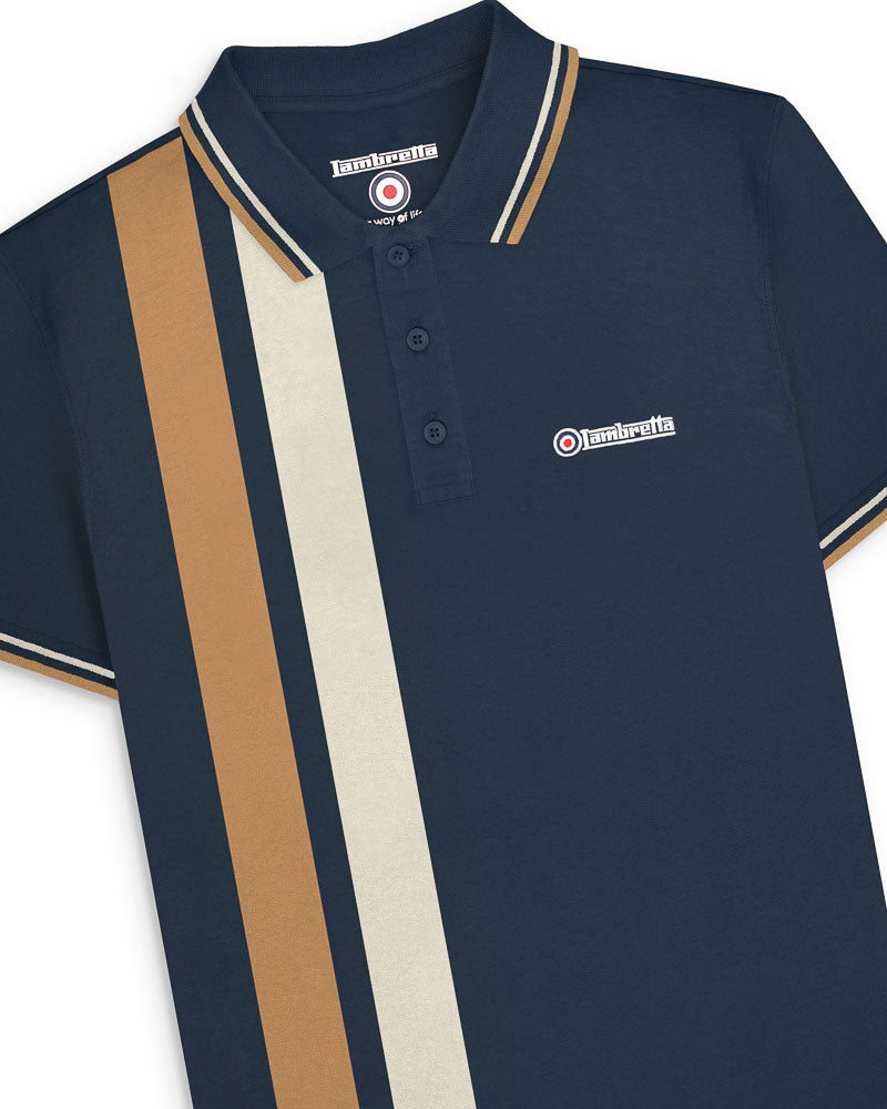 Vertical Stripe Polo