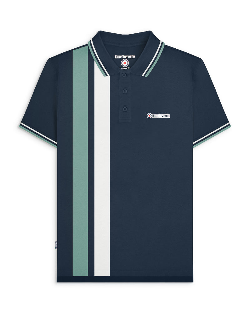 Vertical Stripe Polo – Lambretta Clothing