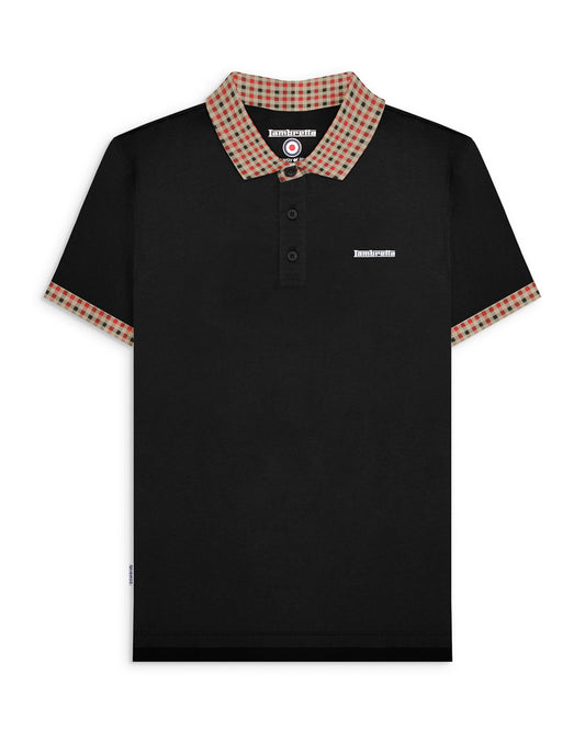 Gingham Collar Polo