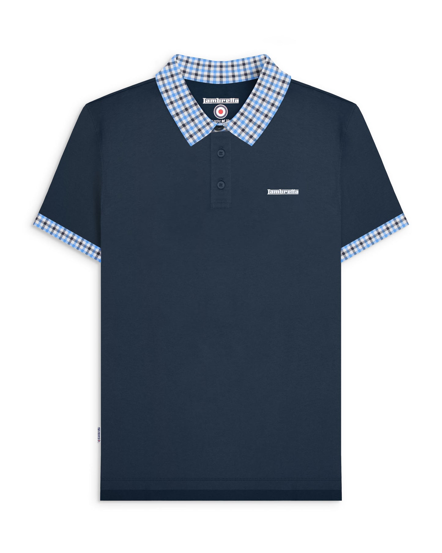 Big & Tall Gingham Collar Polo