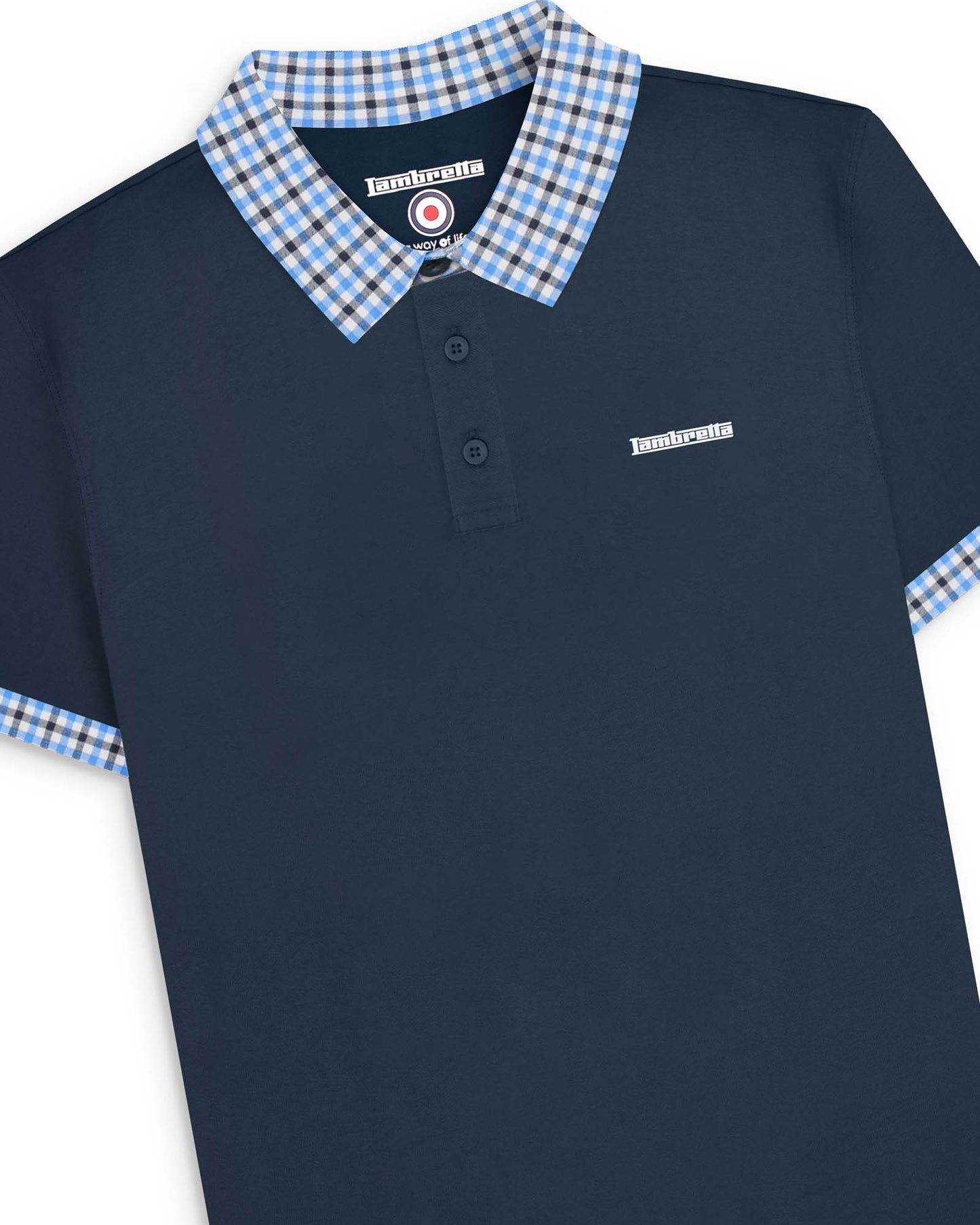 Big & Tall Gingham Collar Polo