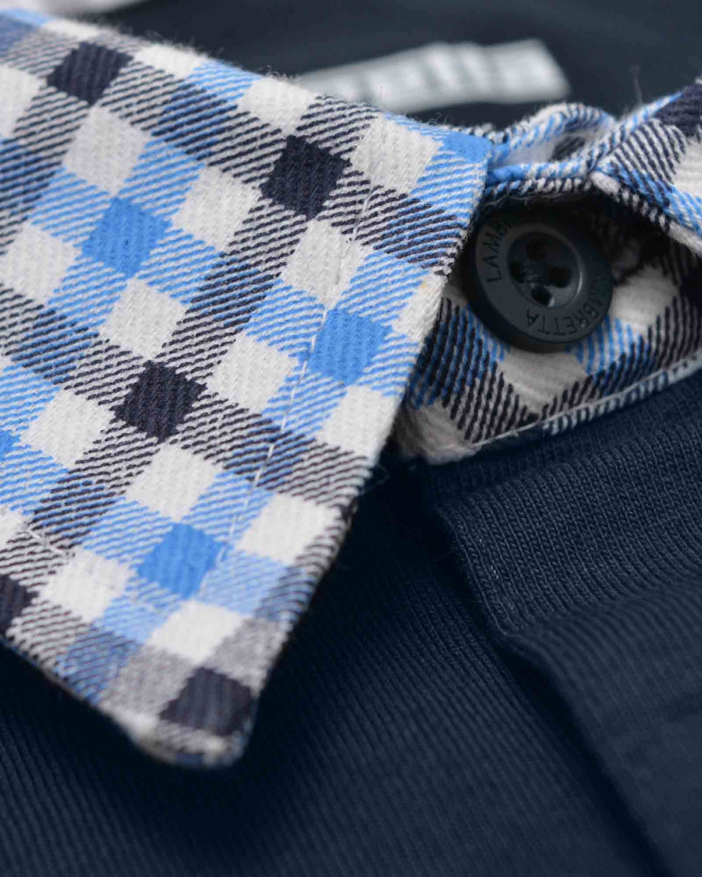Big & Tall Gingham Collar Polo
