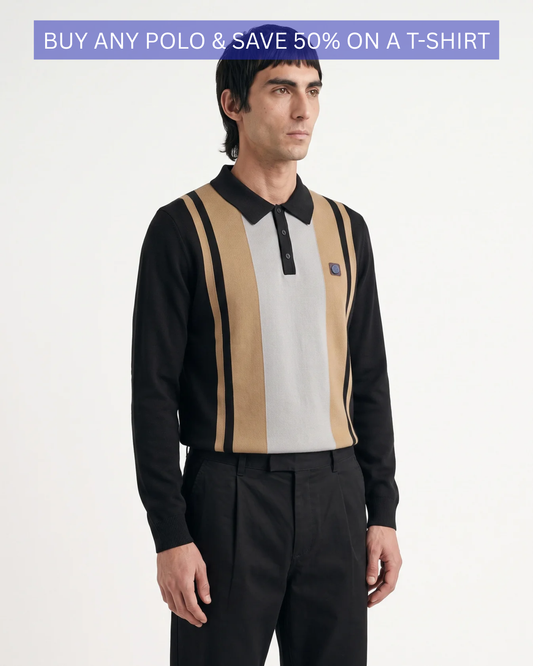L/S Vintage Panel Polo