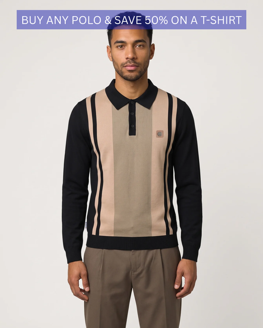 L/S Vintage Panel Polo