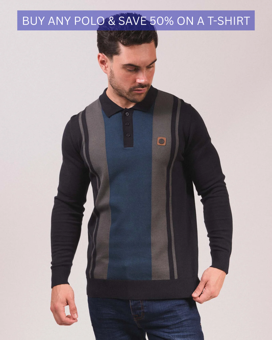 L/S Vintage Panel Polo