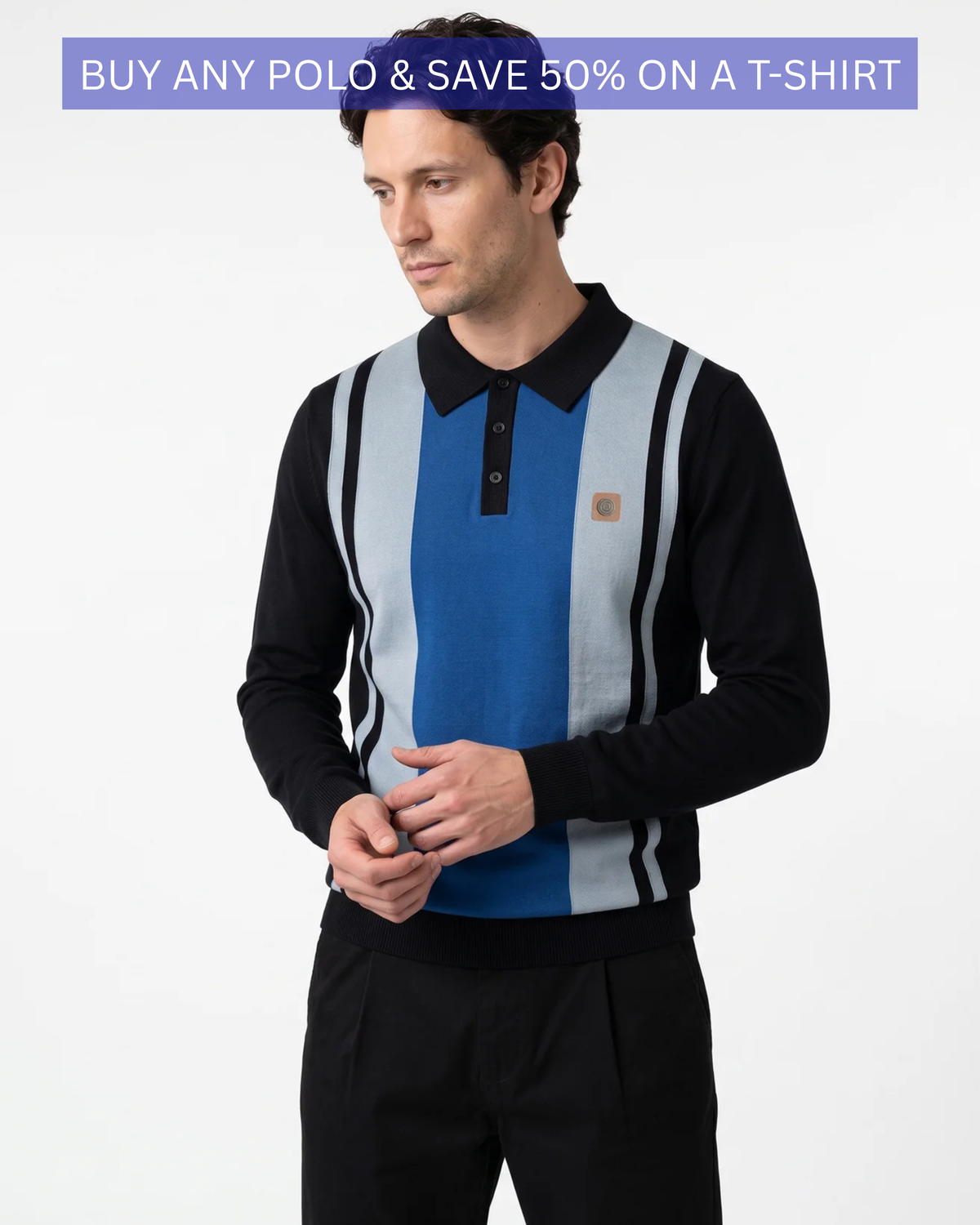 L/S Vintage Panel Polo