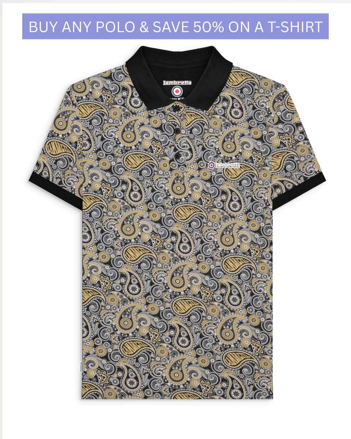 Paisley Brand Polo