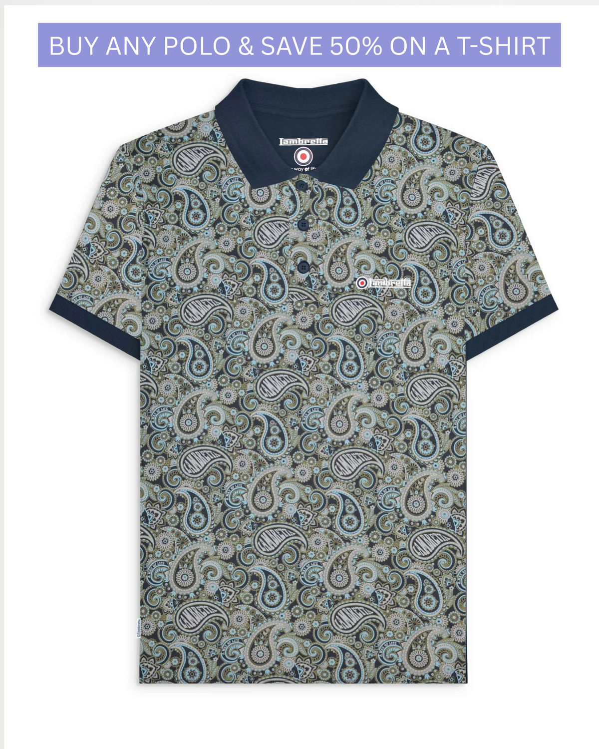 Paisley Brand Polo