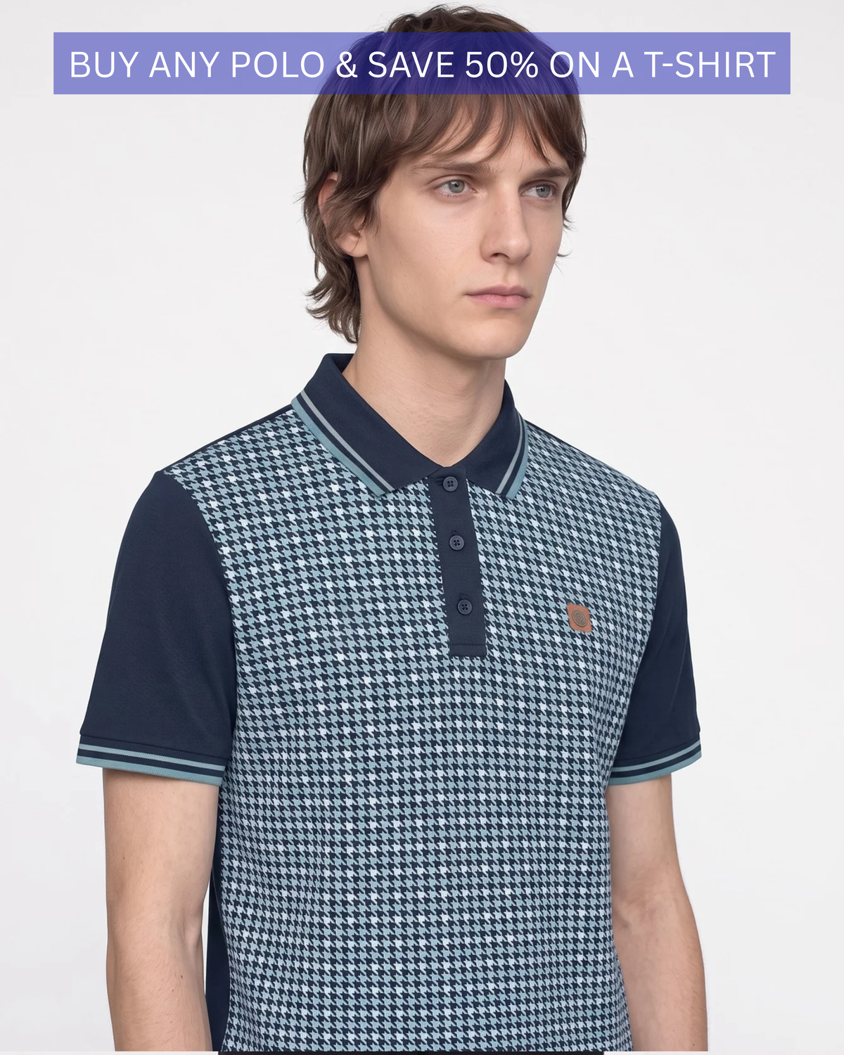 Houndstooth Polo