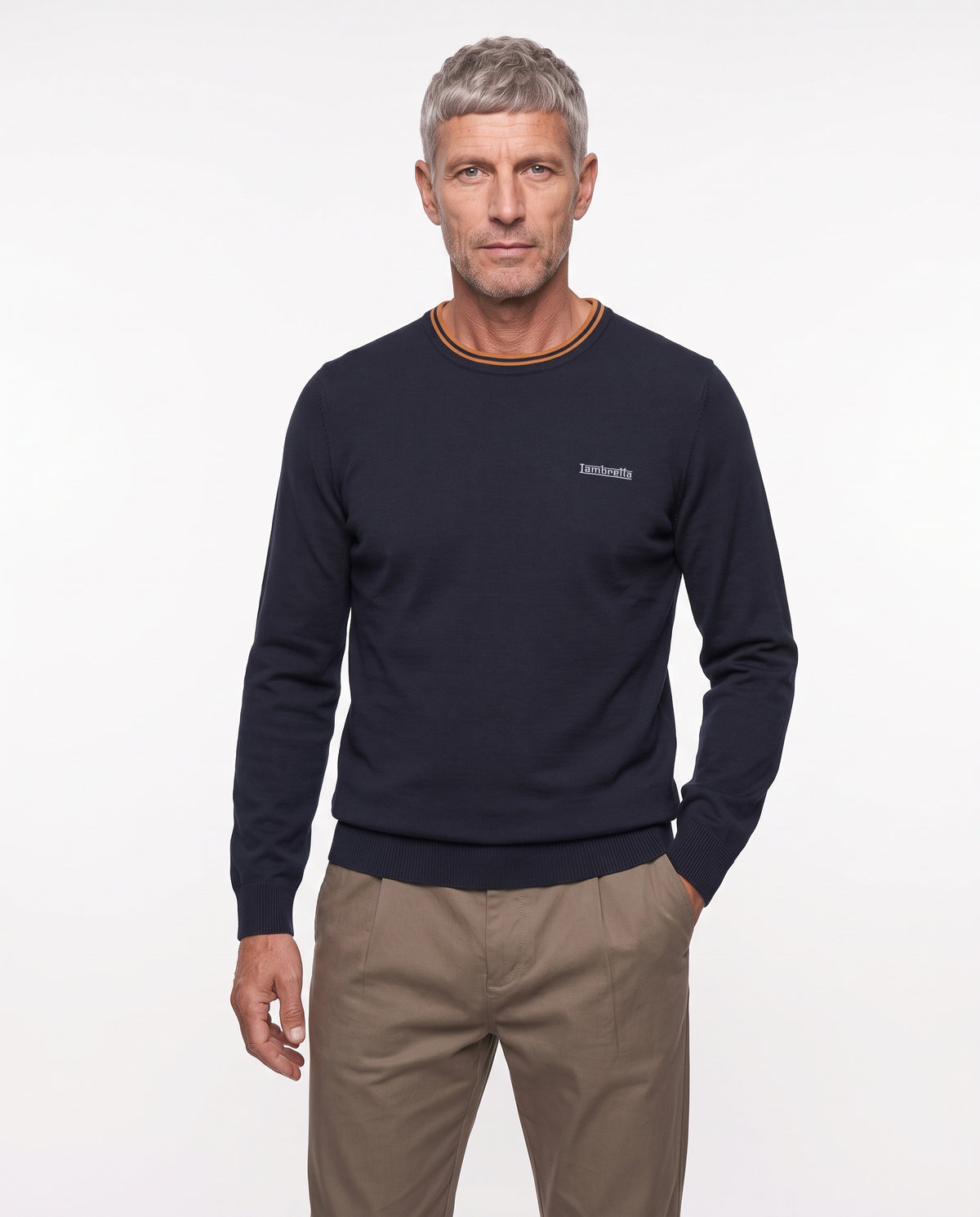 Tipped Knitted Jumper