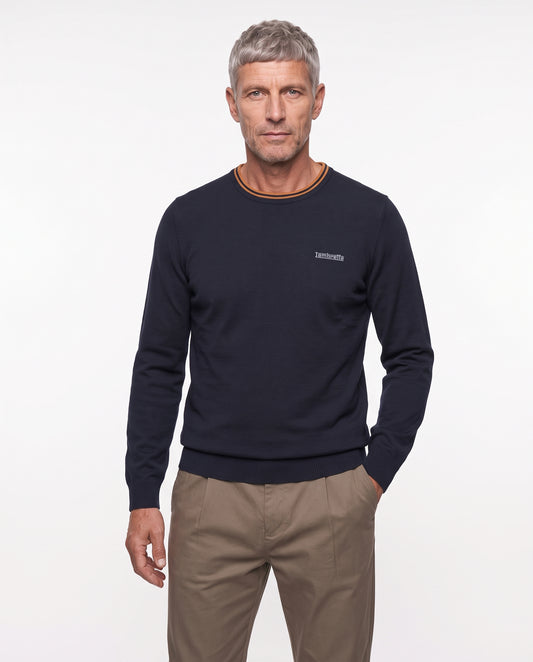 Tipped Knitted Jumper