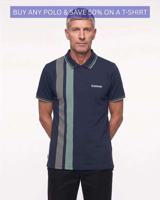 Vertical Stripe Polo