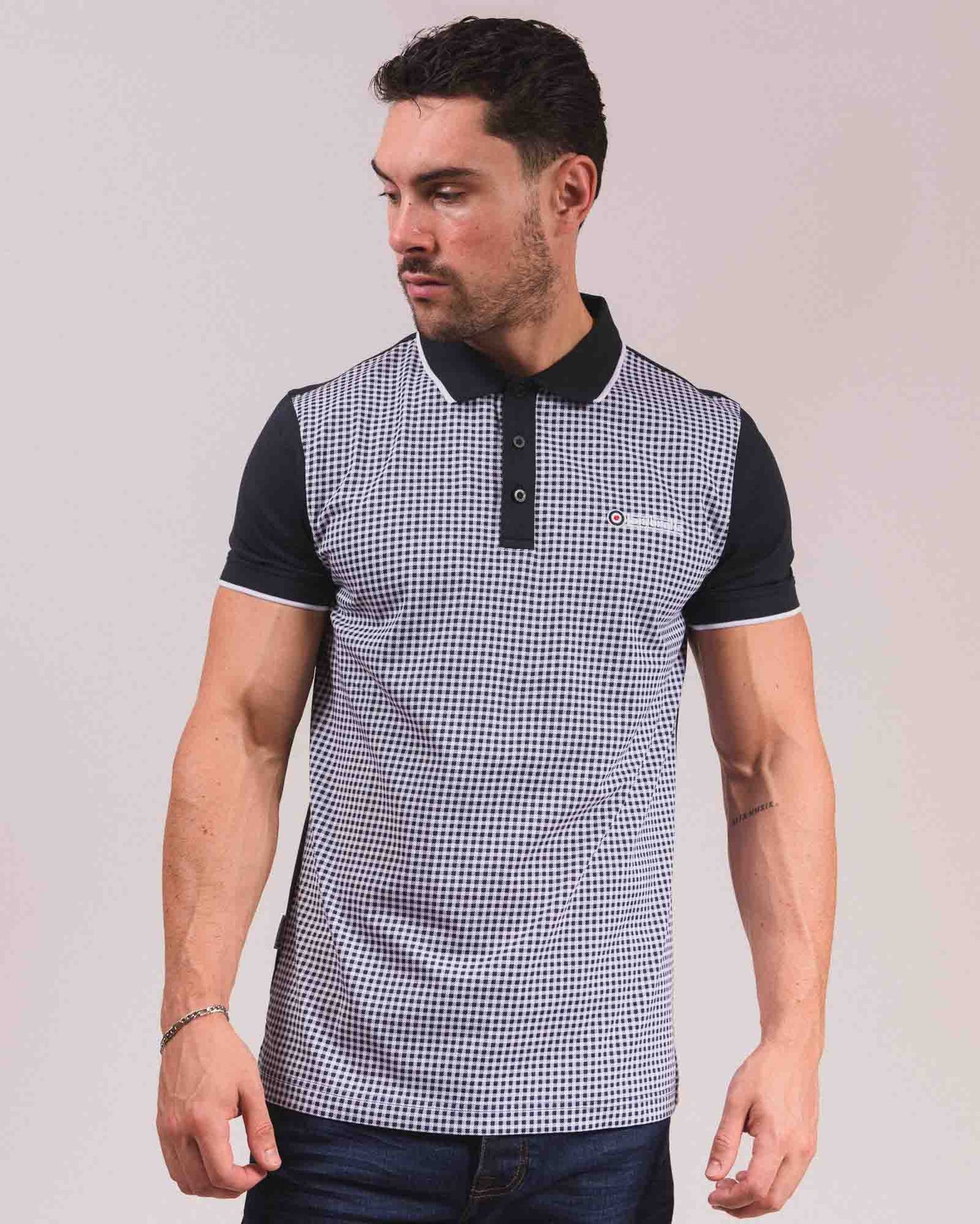 Gingham AOP Polo