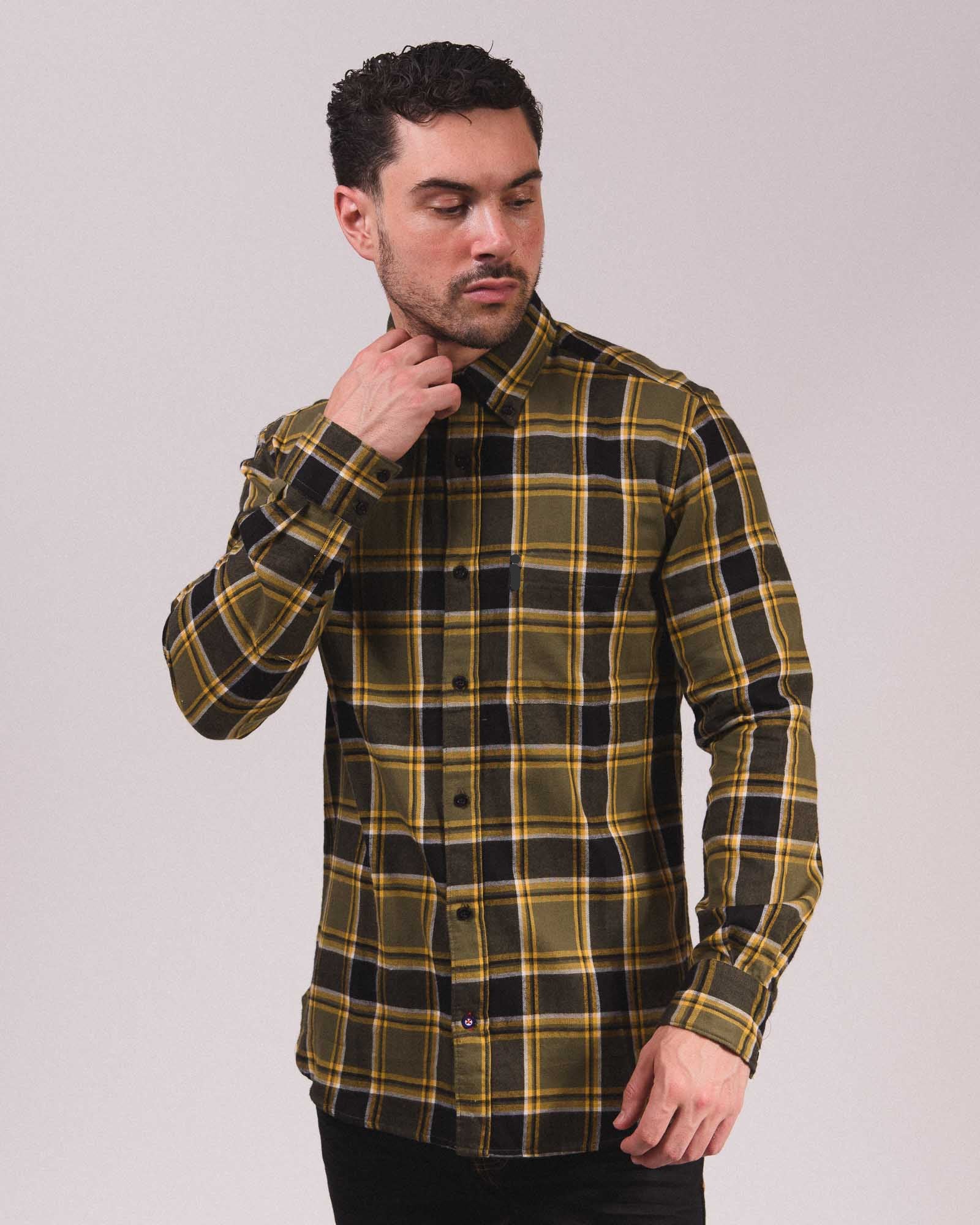 L/S Brushed Check Shirt – Lambretta Clothing