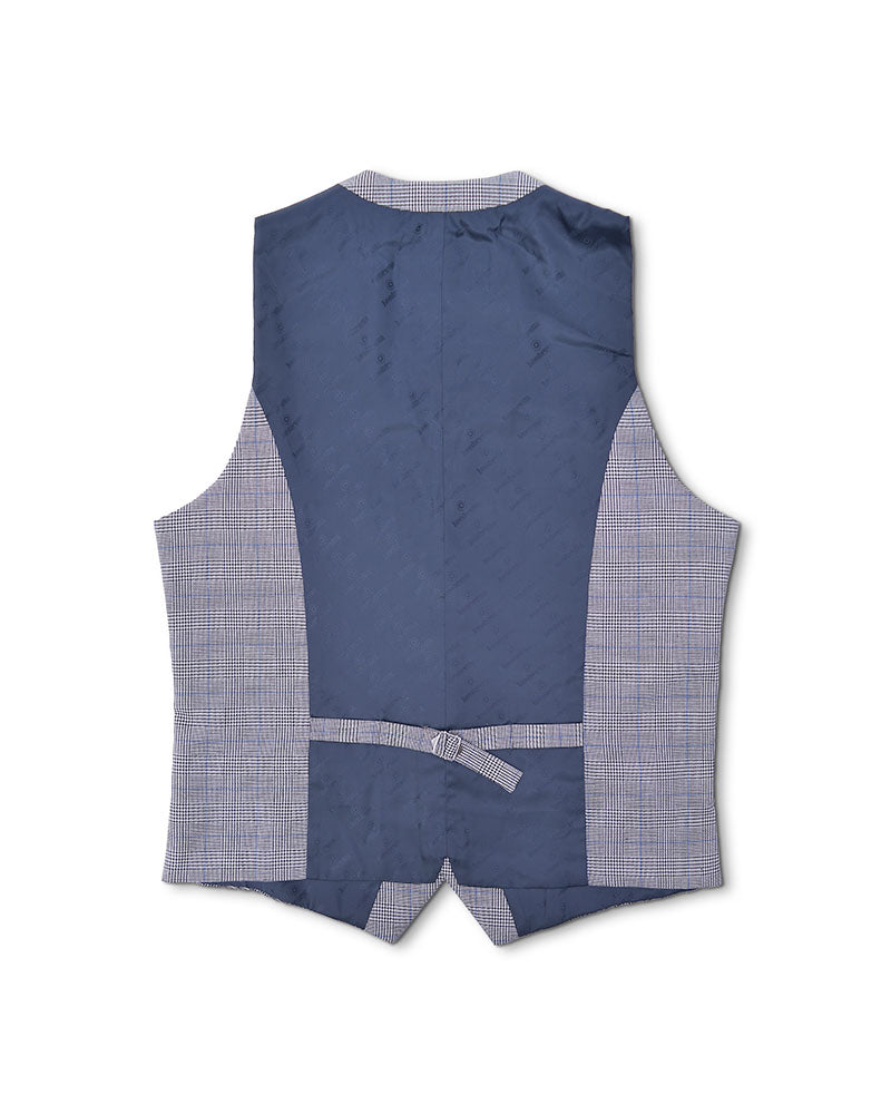 George POW Check Waistcoat