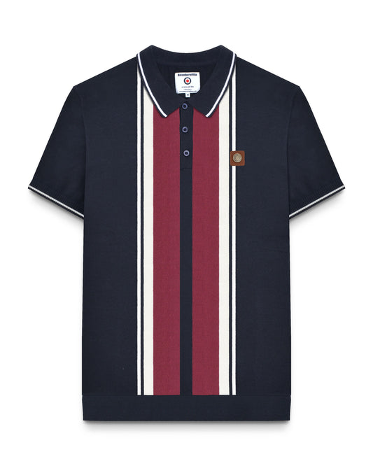 Greco Striped SS Knit Polo
