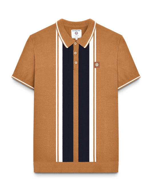 Greco Striped SS Knit Polo