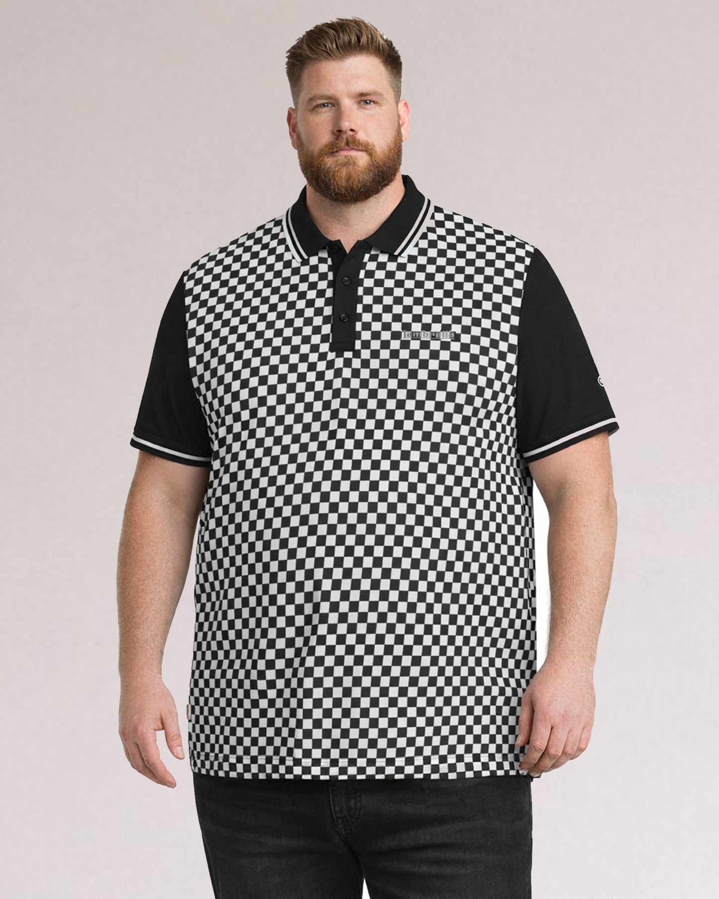 Big & Tall Two Tone AOP Polo