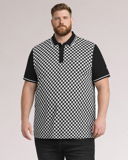 Big & Tall Two Tone AOP Polo