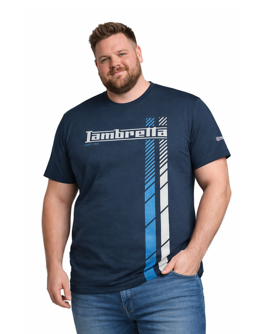 Big & Tall Fade Racing Stripe Tee