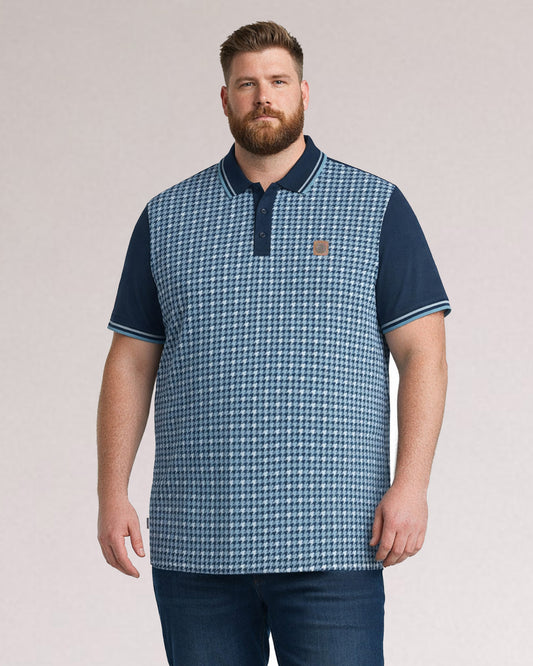 Big & Tall Houndstooth Polo