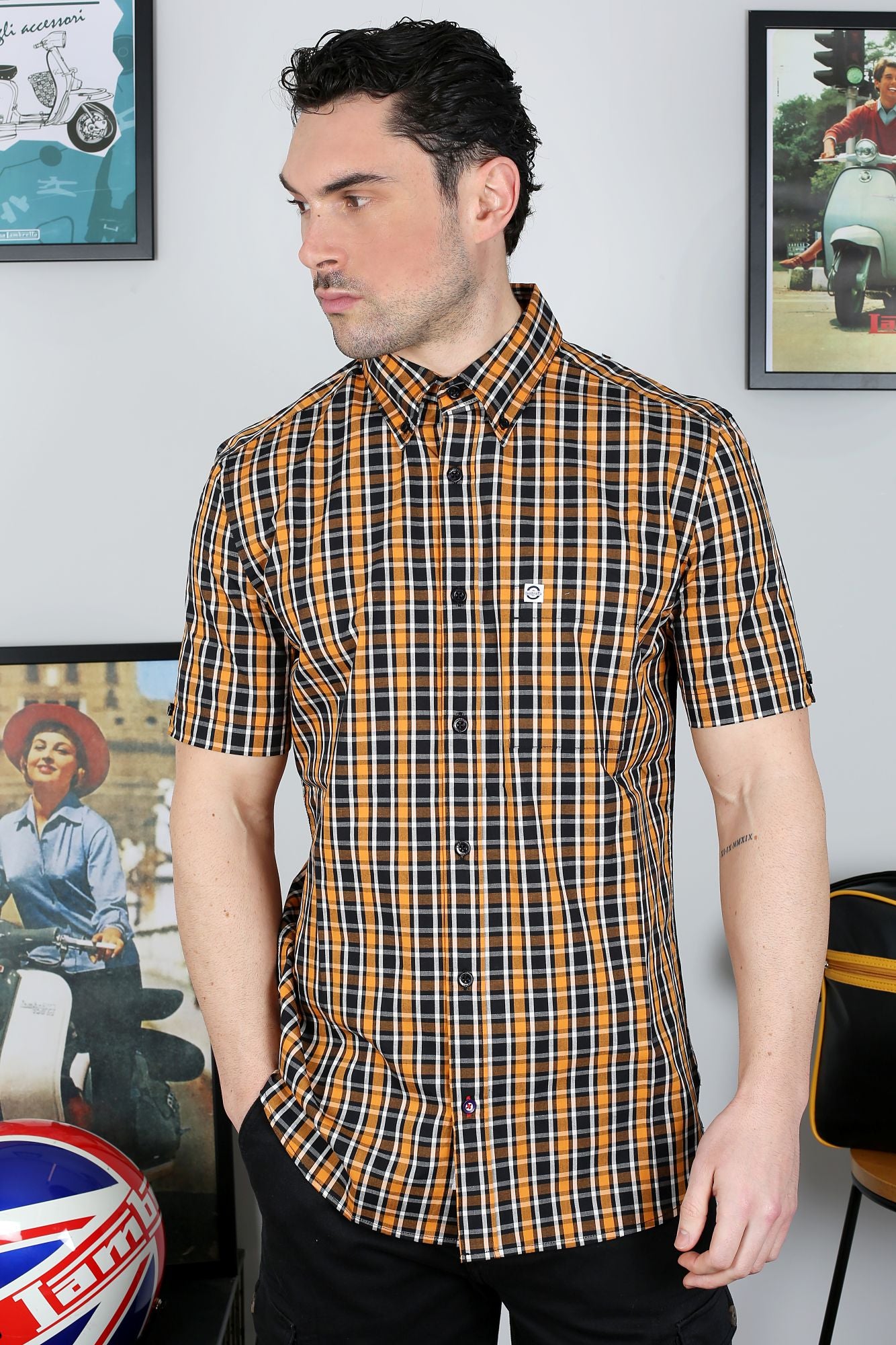 S/S Check Shirt – Lambretta Clothing