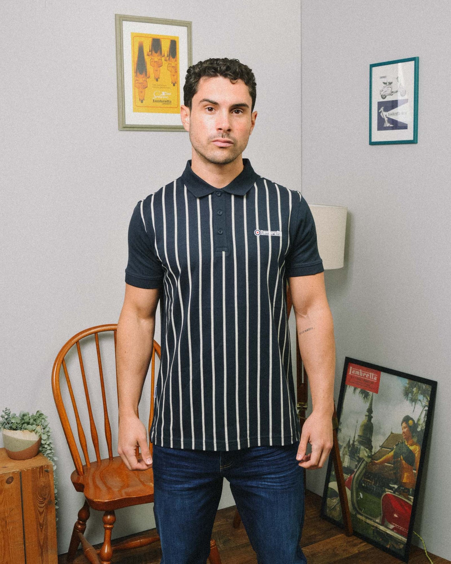 Pinstripe Polo