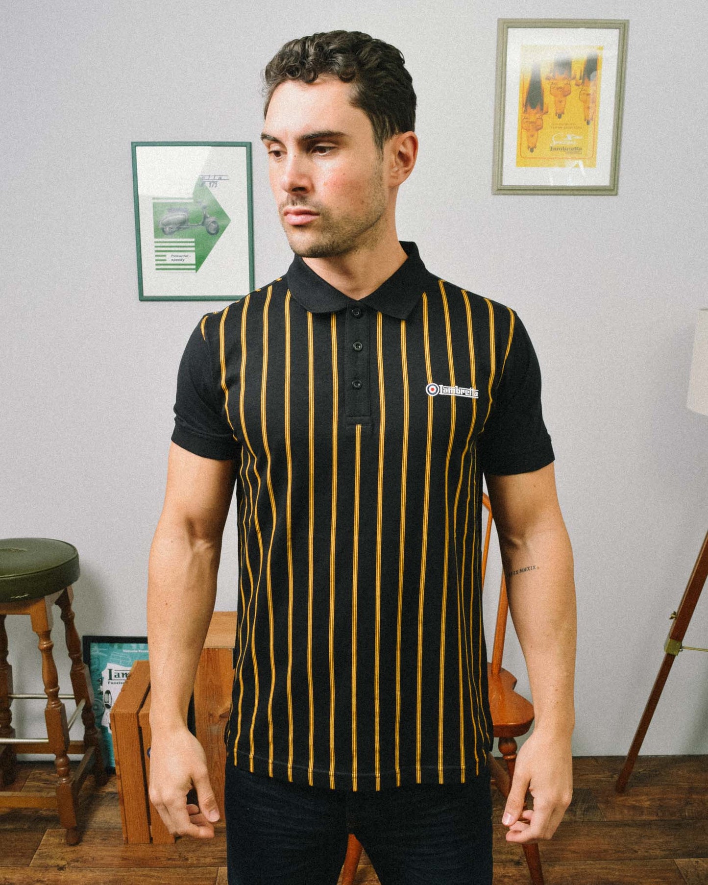 Pinstripe Polo